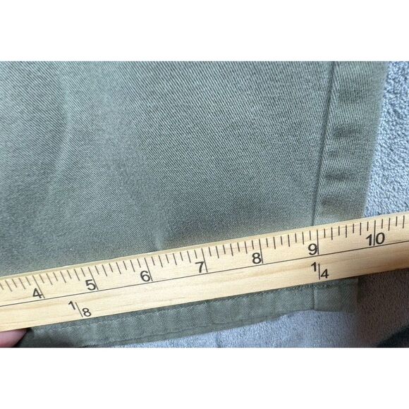 10 Speed Womens Khaki Pants sz 13/14‎ Green Wide Leg Flap Back Pockets Preppy - Picture 4 of 6